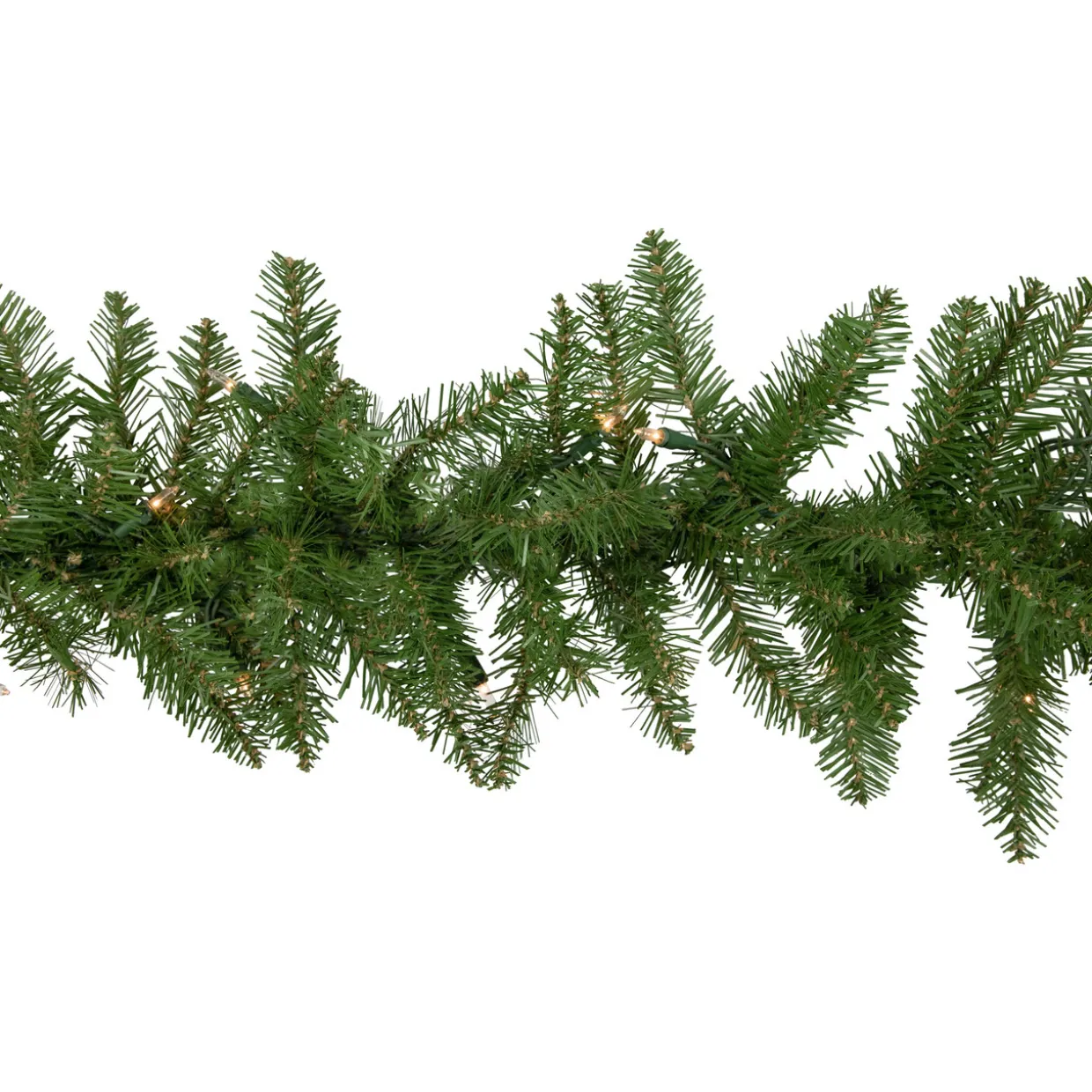 9' x 10" Pre-Lit Rockwood Pine Artificial Christmas Garland, Clear Lights