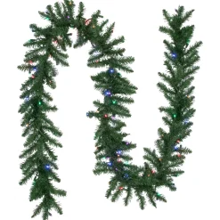 9' x 12" Pre-Lit Winona Fir Artificial Christmas Garland, Multi LED Lights