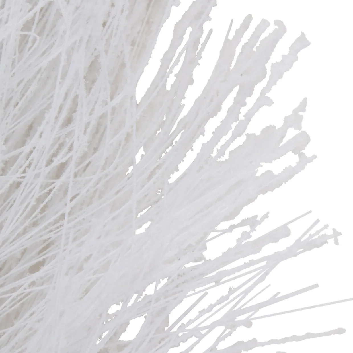 6' x 10" White Flocked Artificial Christmas Garland with Pine Cones, Unlit