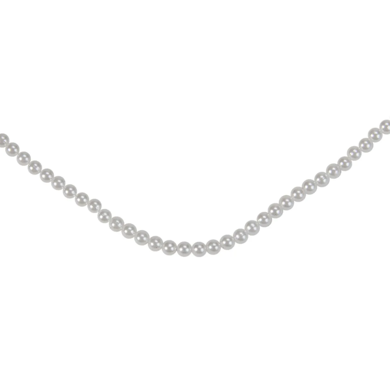 15' x .25" White Pearl Beaded Christmas Garland