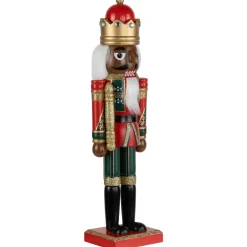 African American Nutcracker King Christmas Figure - 14.25