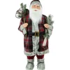 Alpine Santa Claus with Snowshoes and Skis Christmas Figure - 36"
