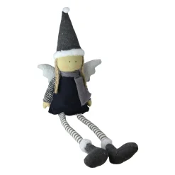 Angel Girl with Dangling Striped Legs Christmas Figure - 26.5