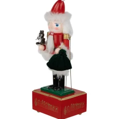 Animated and Musical Santa Christmas Nutcracker with Bear - 12