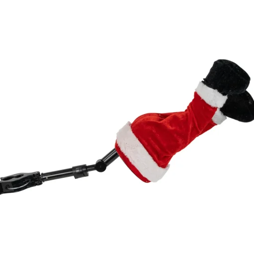 Animated and Musical Santa's Kicking Legs Christmas Village Decoration - 25.5"