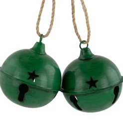 Antiqued Christmas Jingle Bells Ornaments - 3