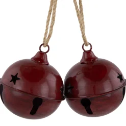 Antiqued Jingle Bell Christmas Ornaments - 3