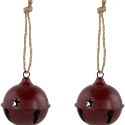Antiqued Jingle Bell Christmas Ornaments - 3