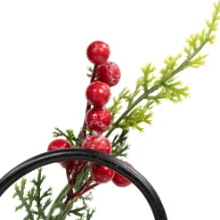 Apples and Berries Christmas Pillar Candle Holder - 10