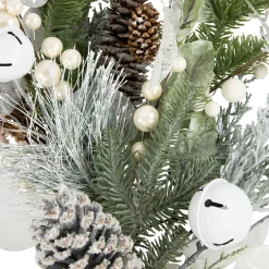 Artificial Mixed Foliage with Pine Cones Christmas Wreath, 28-Inch, Unlit