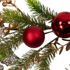 Ball Ornaments Glittered Artificial Christmas Garland - 5' x 10