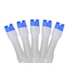 Battery Operated LED Christmas Lights - Blue - 9.5' White Wire - 20ct