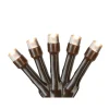 Battery Operated LED Christmas Lights - Warm White - 9.5' Brown Wire - 20ct