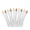 Battery Operated LED Christmas Lights - Warm White - 9.5' White Wire - 20ct
