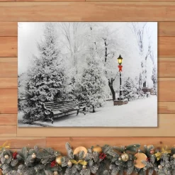 Battery-Operated Lighted Wall Art - Winter Wonderland