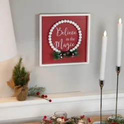 Believe in the Magic Framed Christmas Wall Sign - 9.75"