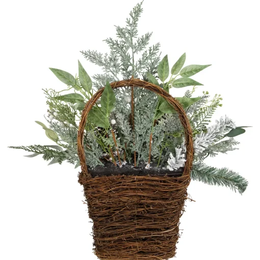 Berries and Pinecones Frosted Artificial Christmas Decoration - 28"