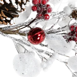 Berries and Snowflakes Artificial Christmas Garland - 6' x 8