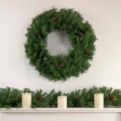 Black River Pine Artificial Christmas Wreath, 24-Inch, Unlit