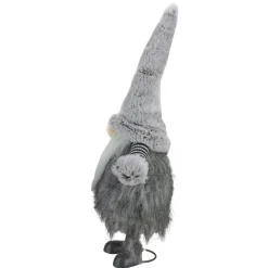Bouncing Gnome with Shaggy Beard Christmas Figure - 17
