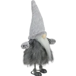 Bouncing Gnome with Shaggy Beard Christmas Figure - 17