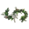 Bow, Finial Ornament and Pine Artificial Christmas Garland - 6' x 11" - Unlit
