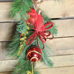 Bows, Berries and Ornaments Mixed Pine Artificial Christmas Garland - 6' x 10