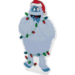 Bumble Wrapped in Lights Double Sided Christmas Window Cling Decoration