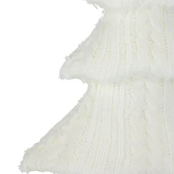 Cable Knit Christmas Tree Decoration - 16.75