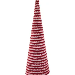 Candy Cane Swirled Christmas Cone Tree - 19.5
