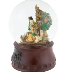 Christmas Nativity Musical Snow Globe - 5.5