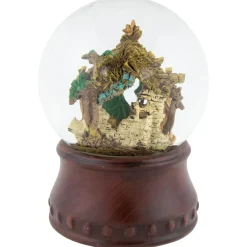 Christmas Nativity Musical Snow Globe - 5.5