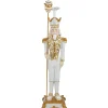 Christmas Nutcracker Soldier with Scepter - 25.75" - White and Gold