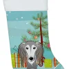 Christmas Tree and Saluki Christmas Stocking BB1601CS