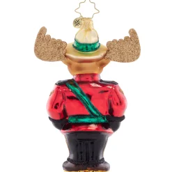 Christopher Radko Mountie Bruce Moose Glass Christmas Ornament 1021494