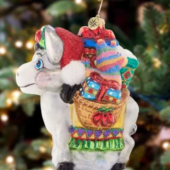 Christopher Radko Packed With Presents Glass Christmas Ornament 1021541