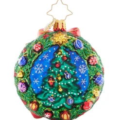 Christopher Radko Santa's Story Time Gem Glass Christmas Ornament 1021438