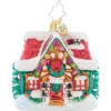 Christopher Radko The Coziest Cottage Gem Glass Christmas Ornament 1021425