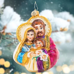 Christopher Radko The Love Of A Family Glass Christmas Ornament 1021602