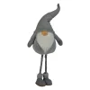 Chubby Adjustable Height Smirking Gnome - 42" - Gray and White