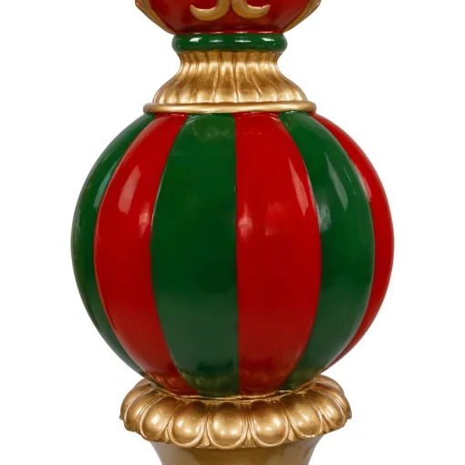 Commercial Size Ball Finial Christmas Decoration 48" - Gold and Red