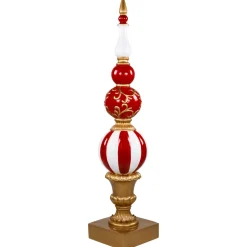 Commercial Size Candy Cane Ball Finial Christmas Decoration 48