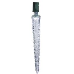 Commercial Steady Burning C7 LED Christmas Icicle Light Bulb - Cool White - 7"