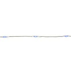 50-Count Blue LED Micro Fairy Christmas Lights - 16ft, Copper Wire