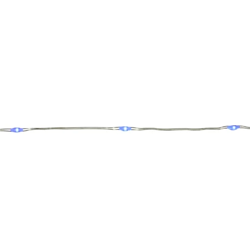 50-Count Blue LED Micro Fairy Christmas Lights - 16ft, Copper Wire