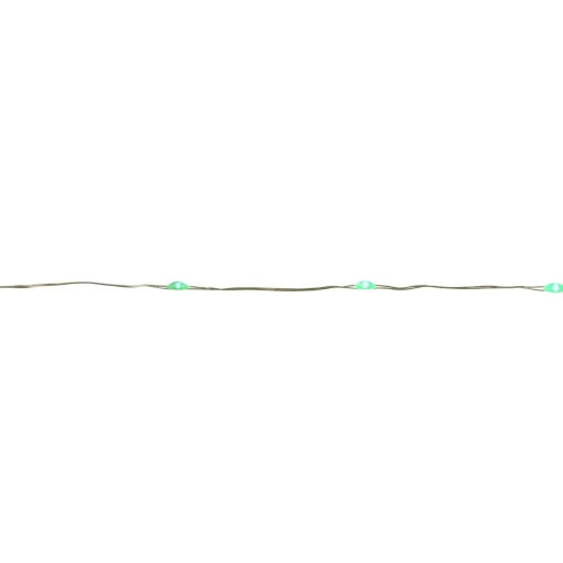 20-Count Green LED Micro Fairy Christmas Lights - 6ft, Copper Wire