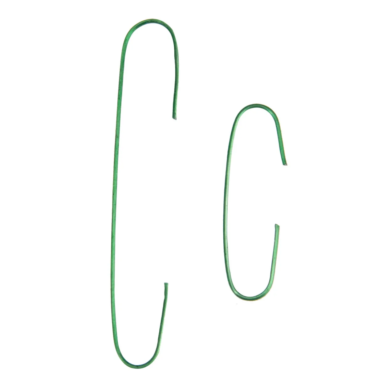 200-Count Home Decoration and Gift Collections Green Ornament Hooks 2.5"