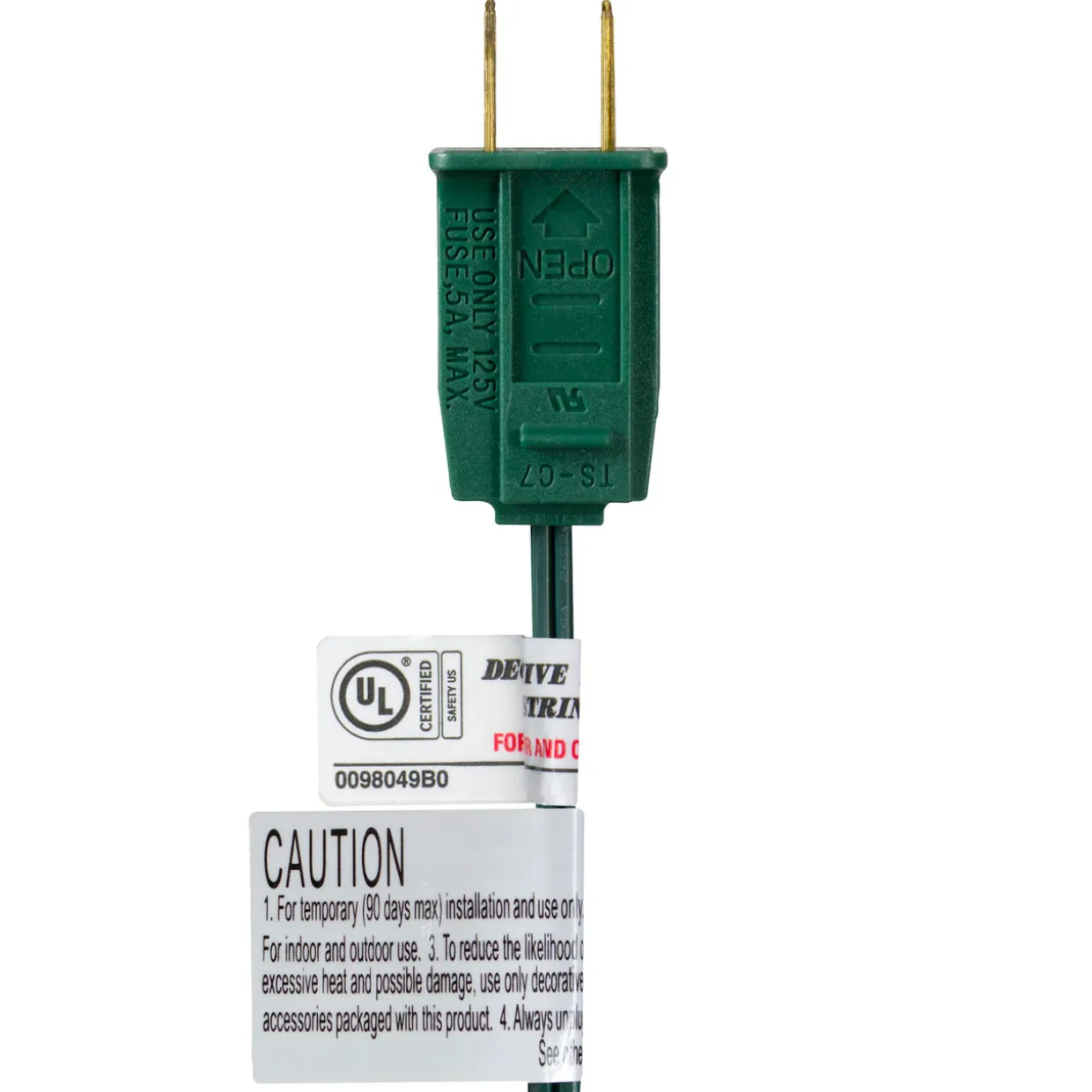 25-Count Multi-Color Incandescent C7 Christmas Light Set, 24ft Green Wire