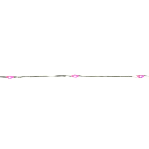 20-Count Pink LED Micro Fairy Christmas Lights - 6ft, Copper Wire