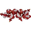 8-Count Red and White Shatterproof Finial Christmas Ornaments, 6"